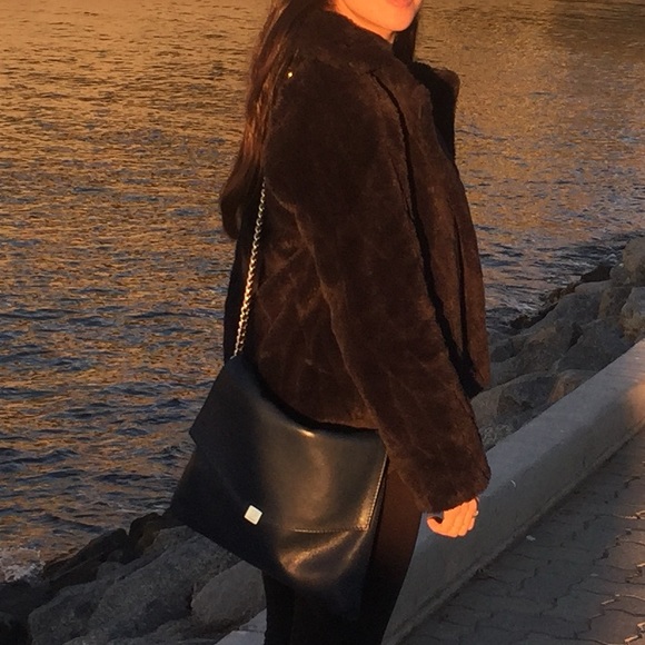 Carolina Herrera Handbags - Carolina Herrera leather envelope crossbody bag with chain strap